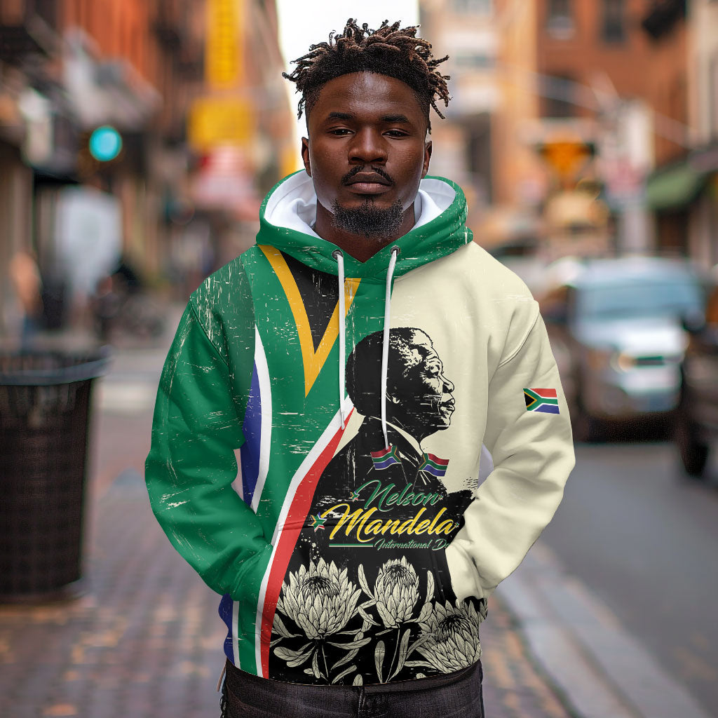 Personalized Nelson Mandela Day Hoodie South Africa Vintage Stylized