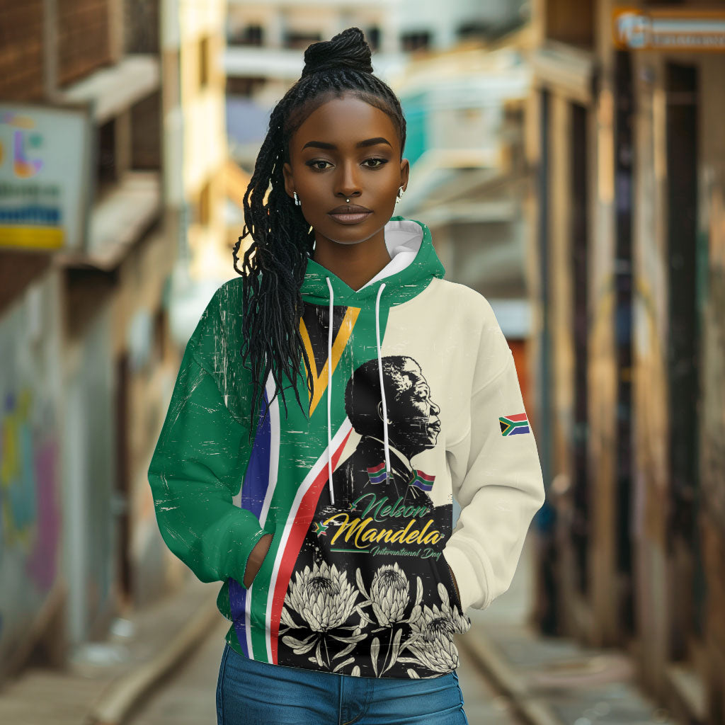 Personalized Nelson Mandela Day Hoodie South Africa Vintage Stylized