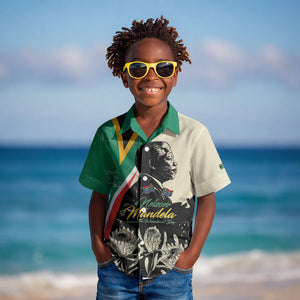 Personalized Nelson Mandela Day Kid Hawaiian Shirt South Africa Vintage Stylized