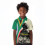 Personalized Nelson Mandela Day Kid Polo Shirt South Africa Vintage Stylized