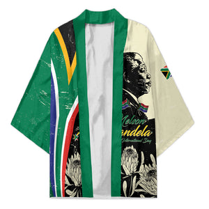 Personalized Nelson Mandela Day Kimono South Africa Vintage Stylized