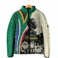 Personalized Nelson Mandela Day Padded Jacket South Africa Vintage Stylized