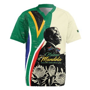 Personalized Nelson Mandela Day Rugby Jersey South Africa Vintage Stylized