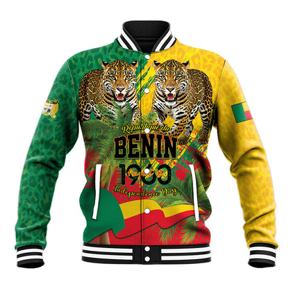 Personalised Benin August 1st 1960 Baseball Jacket Happy Independence Day