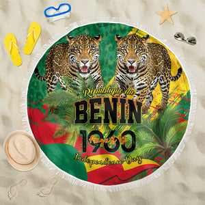 Benin August 1st 1960 Beach Blanket Happy Independence Day