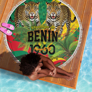 Benin August 1st 1960 Beach Blanket Happy Independence Day