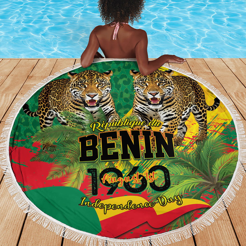 Benin August 1st 1960 Beach Blanket Happy Independence Day