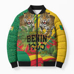 Personalised Benin August 1st 1960 Bomber Puffer Jacket Happy Independence Day