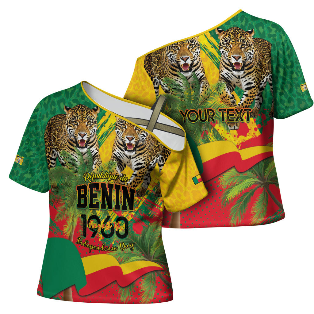 Personalised Benin August 1st 1960 Cross Shoulder Shirt Happy Independence Day