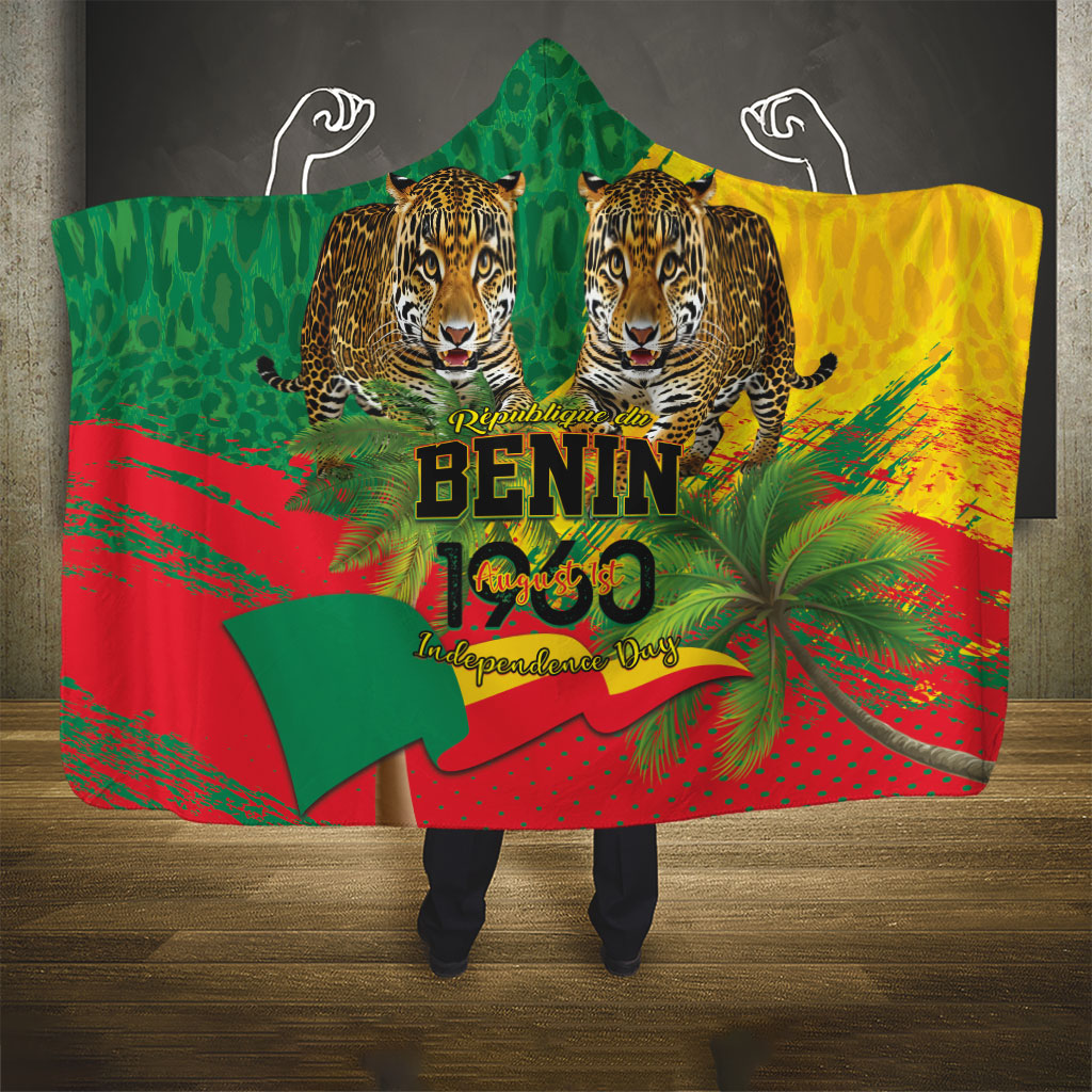 Benin August 1st 1960 Hooded Blanket Happy Independence Day