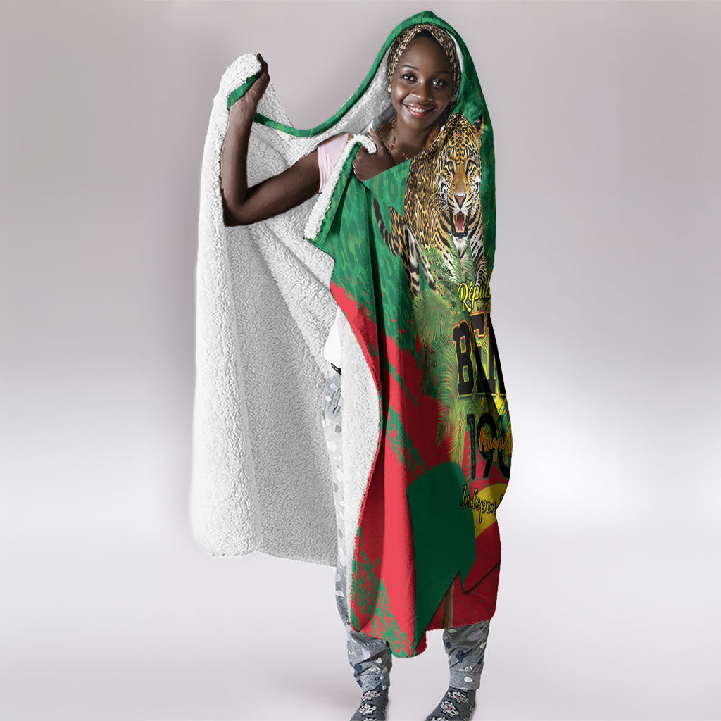 Benin August 1st 1960 Hooded Blanket Happy Independence Day
