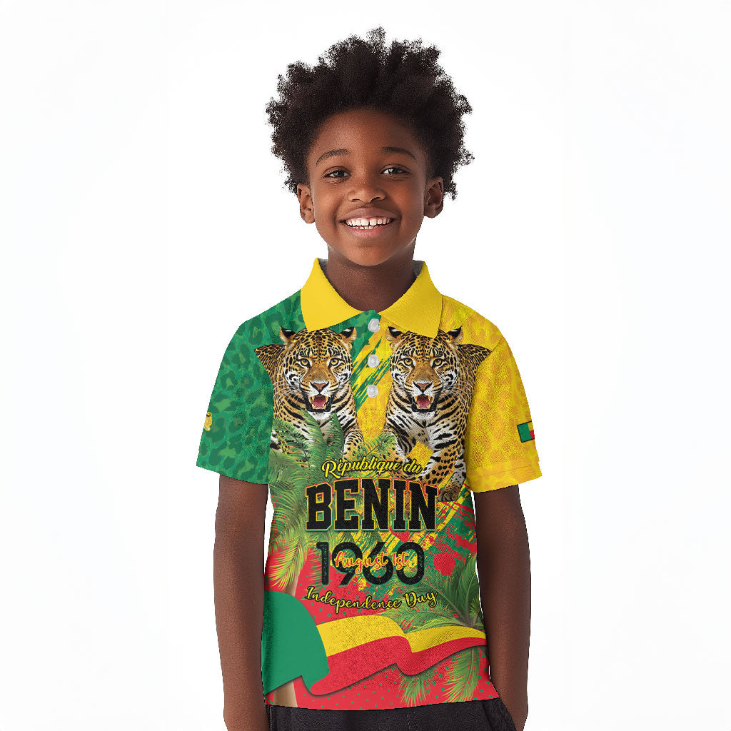 Personalised Benin August 1st 1960 Kid Polo Shirt Happy Independence Day