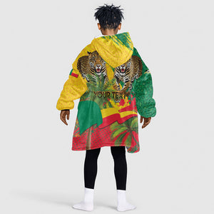 Personalised Benin August 1st 1960 Kid Wearable Blanket Hoodie Happy Independence Day