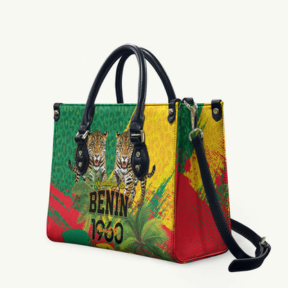 Benin August 1st 1960 Leather Bag Happy Independence Day