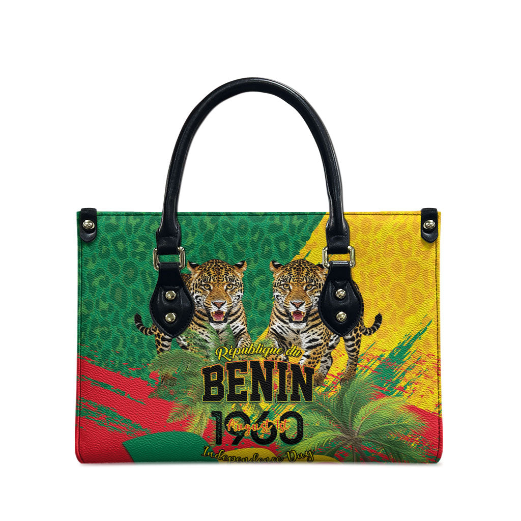 Benin August 1st 1960 Leather Bag Happy Independence Day