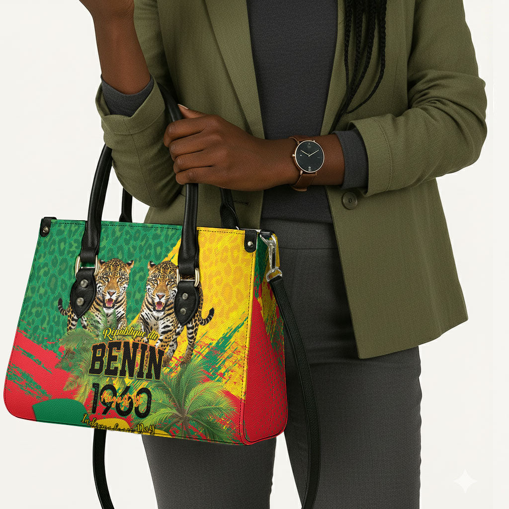 Benin August 1st 1960 Leather Bag Happy Independence Day