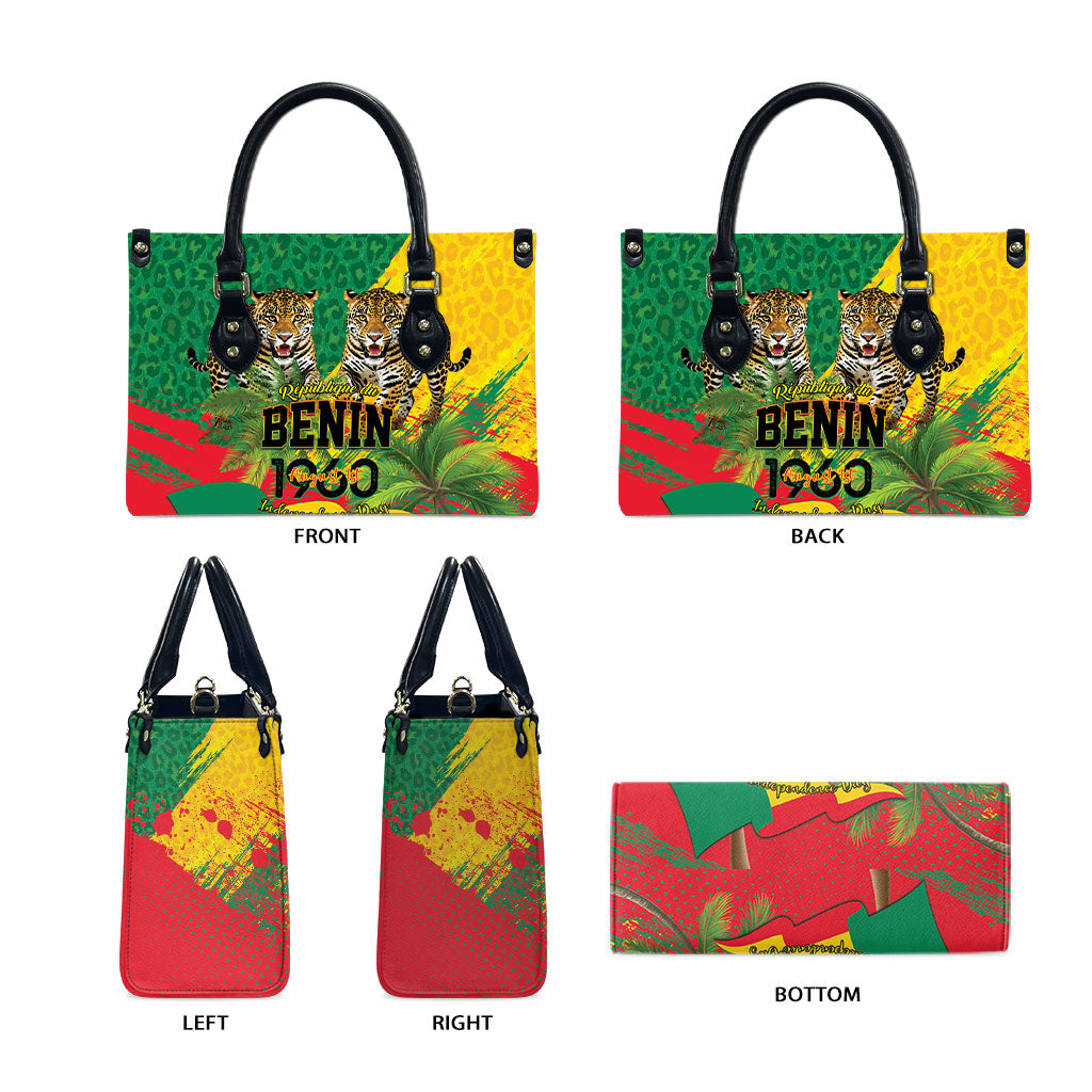 Benin August 1st 1960 Leather Bag Happy Independence Day