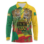 Personalised Benin August 1st 1960 Long Sleeve Polo Shirt Happy Independence Day