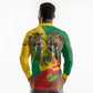 Personalised Benin August 1st 1960 Long Sleeve Polo Shirt Happy Independence Day