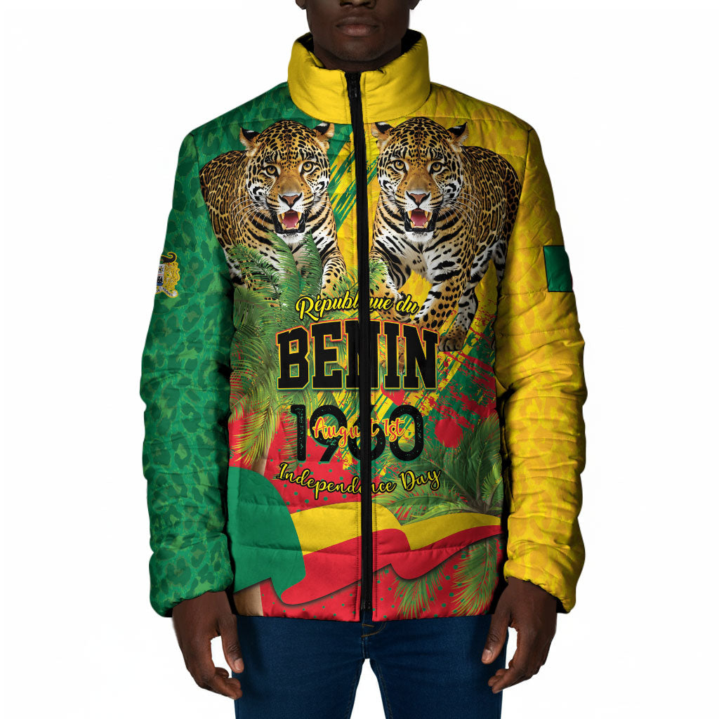 Personalised Benin August 1st 1960 Padded Jacket Happy Independence Day