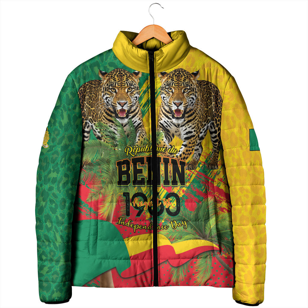 Personalised Benin August 1st 1960 Padded Jacket Happy Independence Day