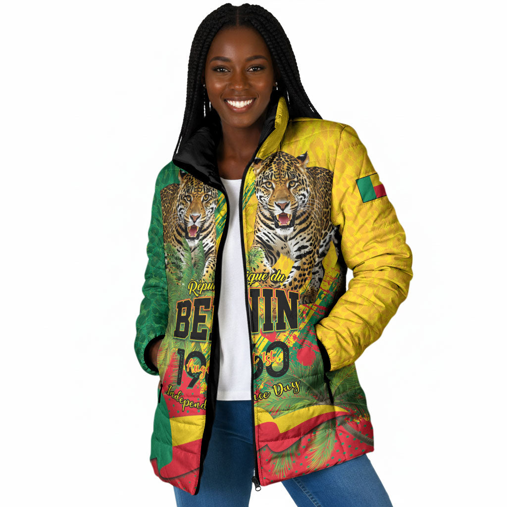 Personalised Benin August 1st 1960 Padded Jacket Happy Independence Day