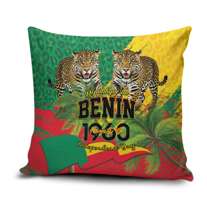 Benin August 1st 1960 Pillow Cover Happy Independence Day