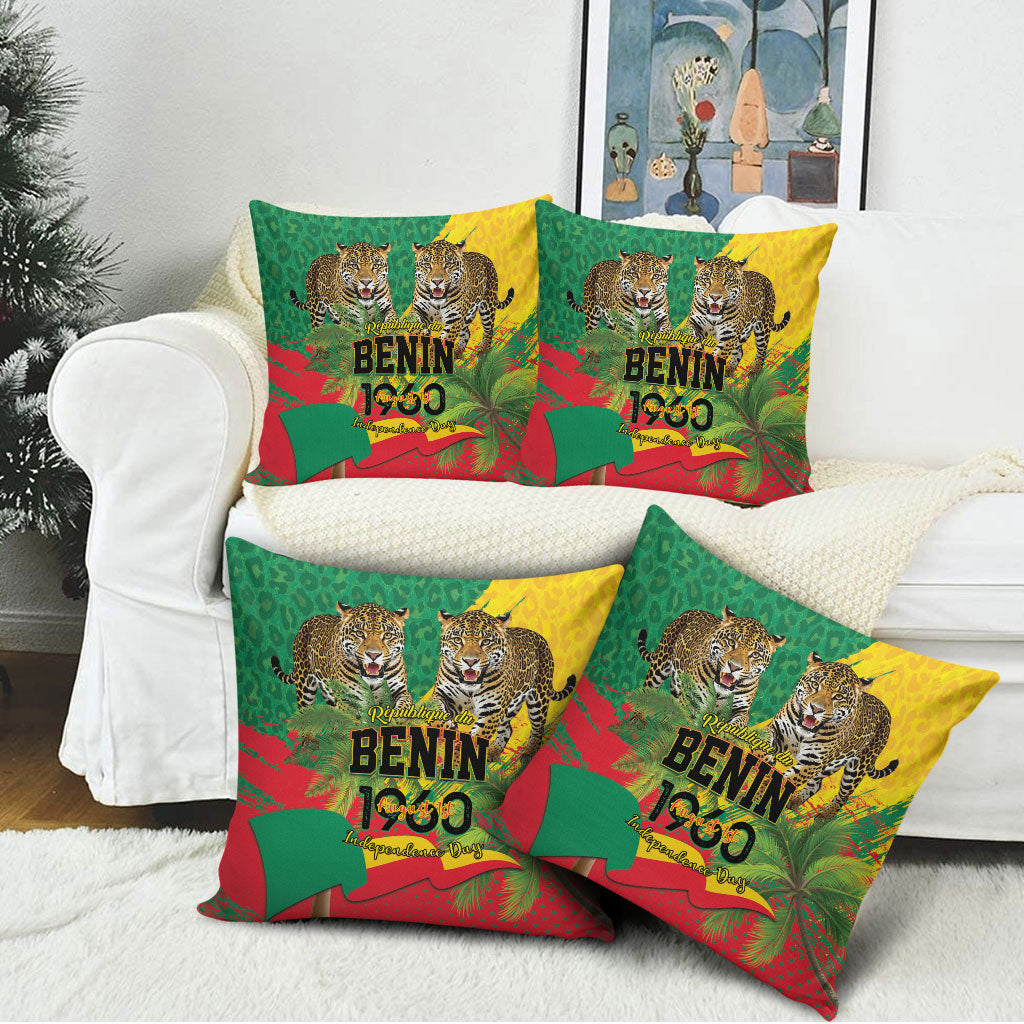 Benin August 1st 1960 Pillow Cover Happy Independence Day