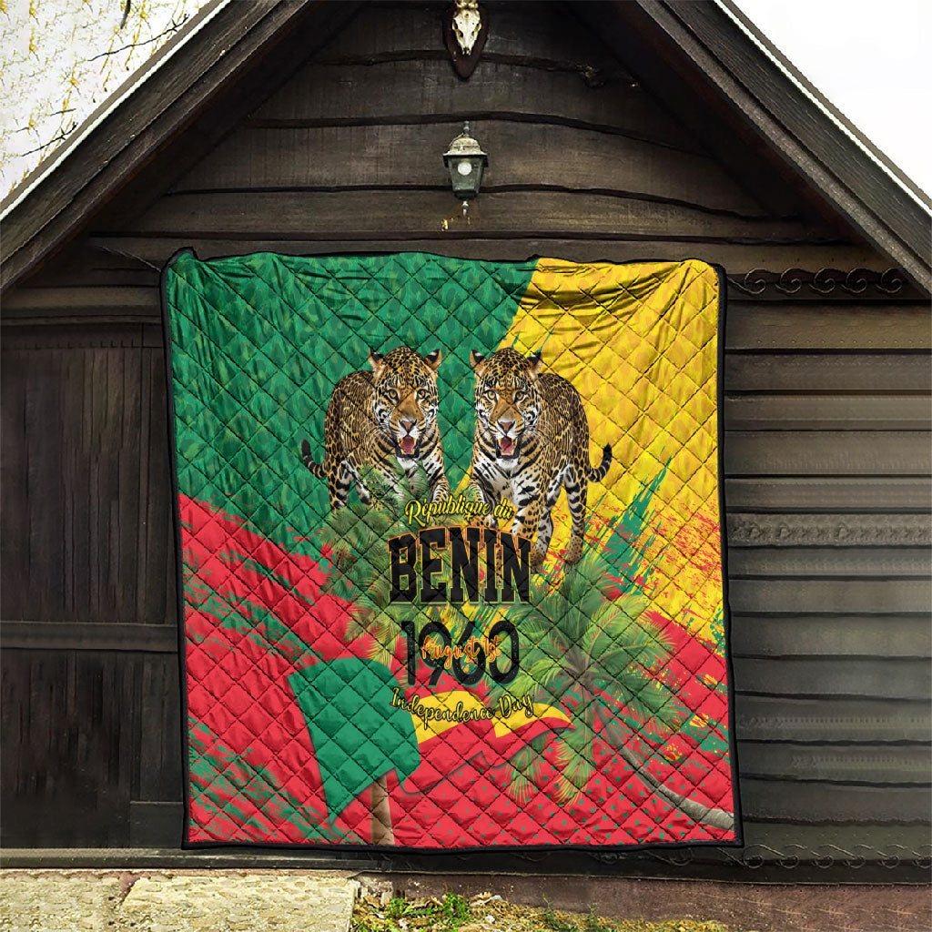 Benin August 1st 1960 Quilt Happy Independence Day