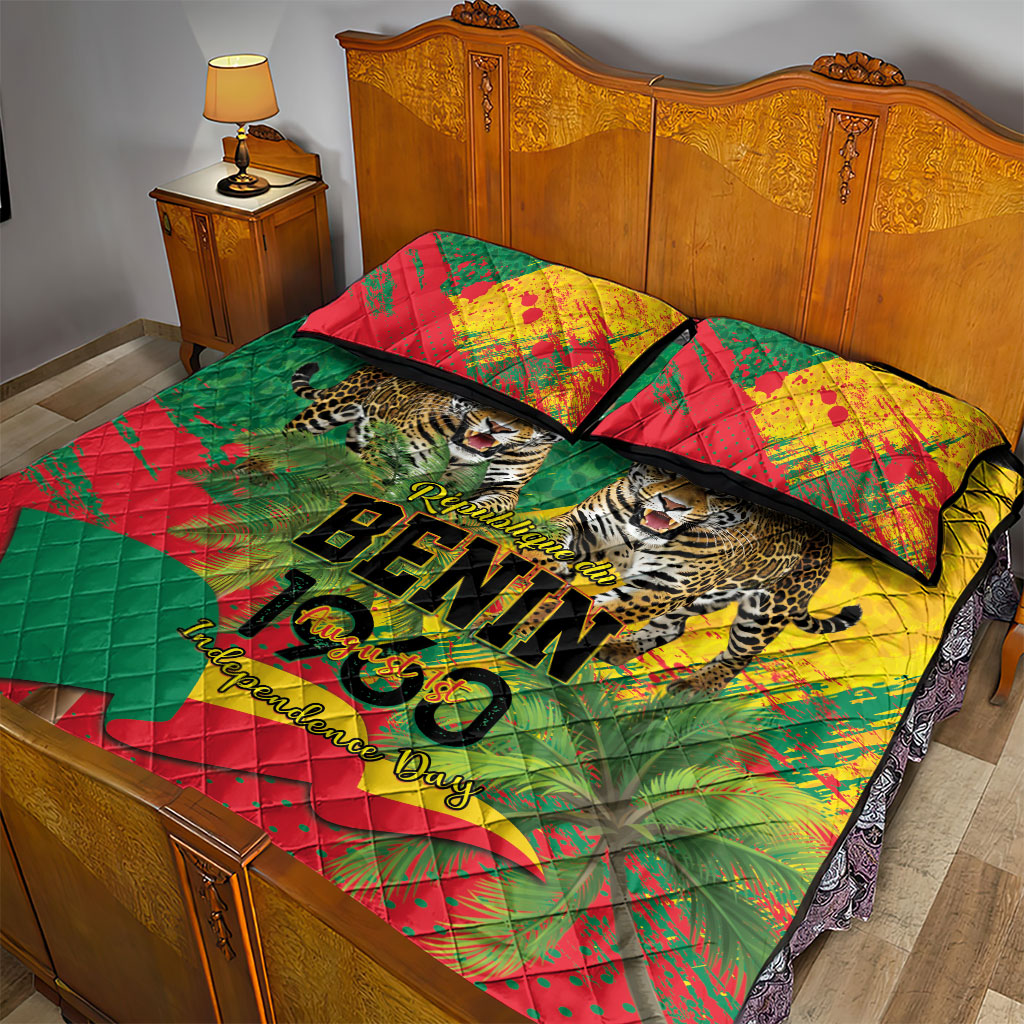 Benin August 1st 1960 Quilt Bed Set Happy Independence Day