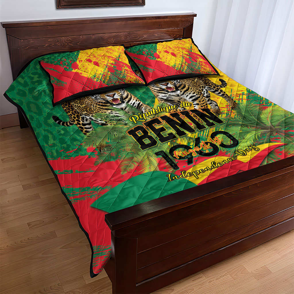 Benin August 1st 1960 Quilt Bed Set Happy Independence Day
