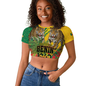 Personalised Benin August 1st 1960 Raglan Cropped T shirt Happy Independence Day
