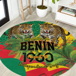 Benin August 1st 1960 Round Carpet Happy Independence Day