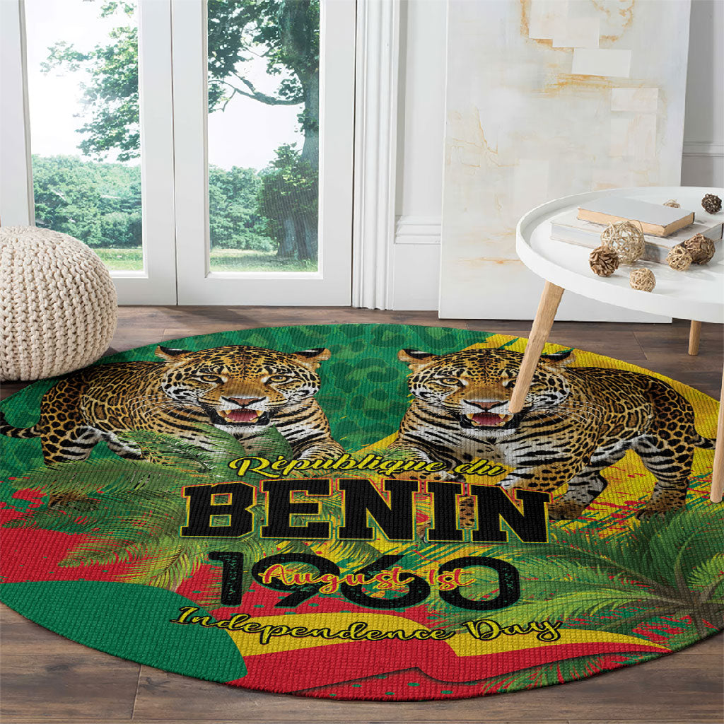 Benin August 1st 1960 Round Carpet Happy Independence Day