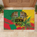 Benin August 1st 1960 Rubber Doormat Happy Independence Day