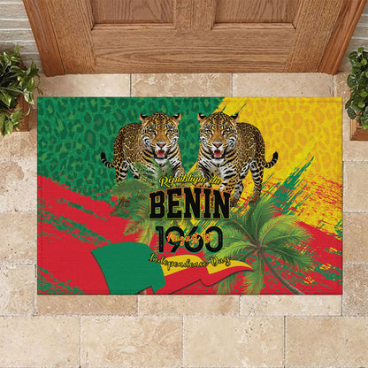 Benin August 1st 1960 Rubber Doormat Happy Independence Day