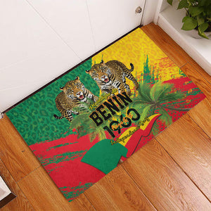 Benin August 1st 1960 Rubber Doormat Happy Independence Day