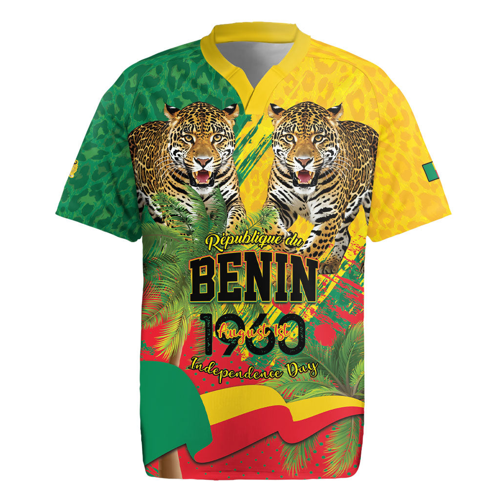 Personalised Benin August 1st 1960 Rugby Jersey Happy Independence Day