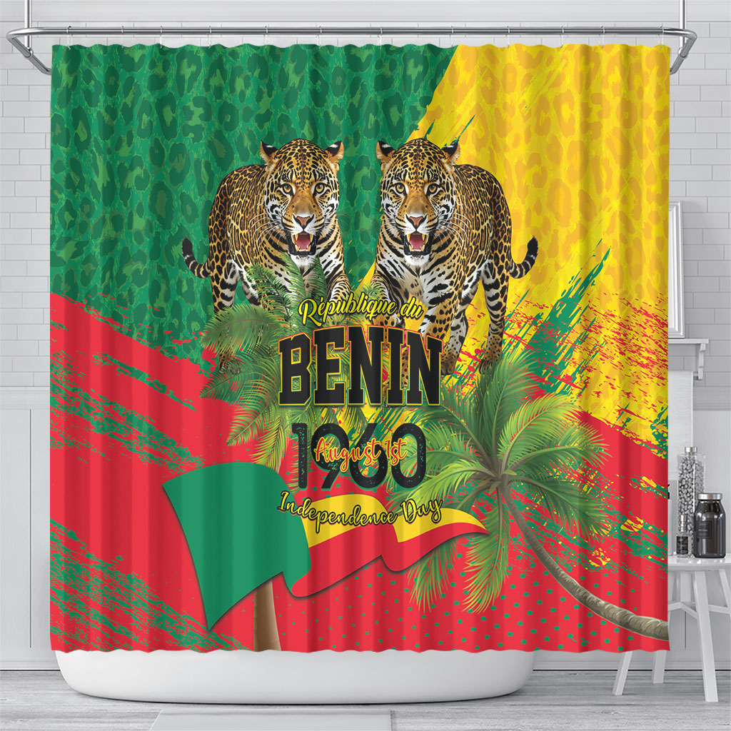 Benin August 1st 1960 Shower Curtain Happy Independence Day