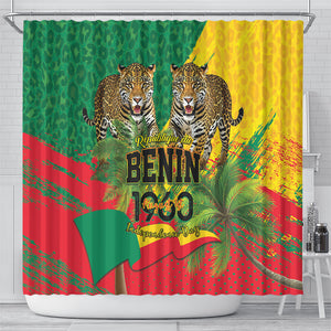Benin August 1st 1960 Shower Curtain Happy Independence Day