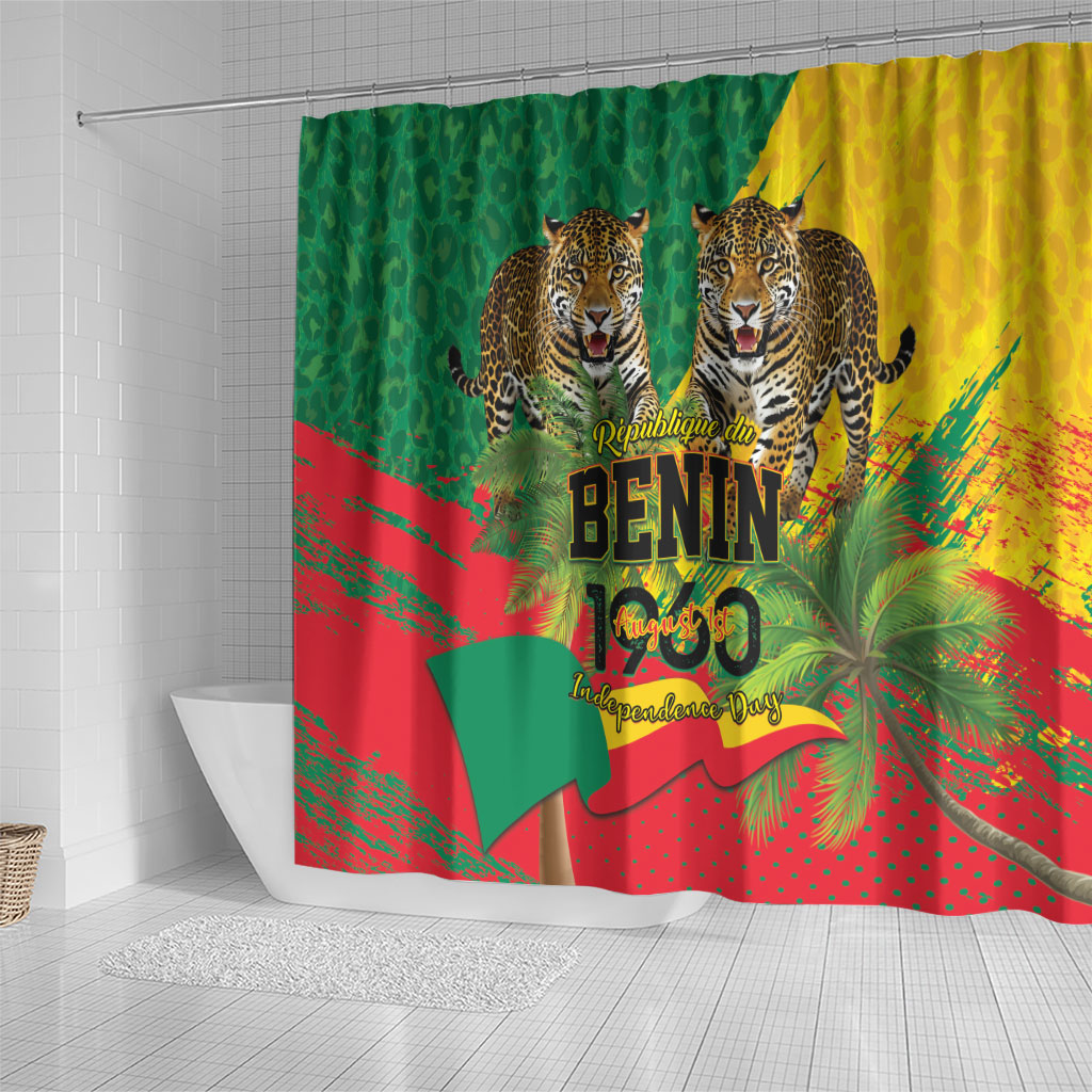 Benin August 1st 1960 Shower Curtain Happy Independence Day