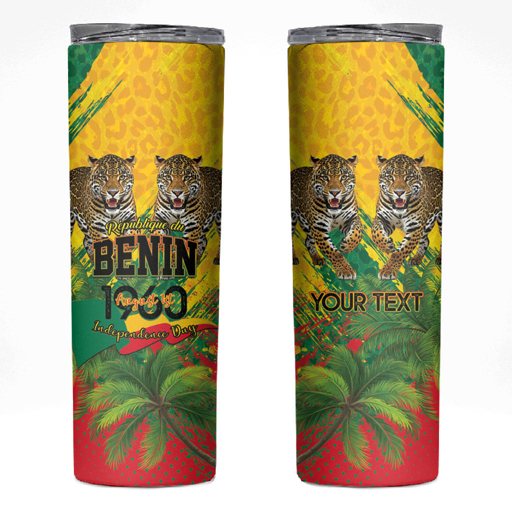 Personalised Benin August 1st 1960 Skinny Tumbler Happy Independence Day