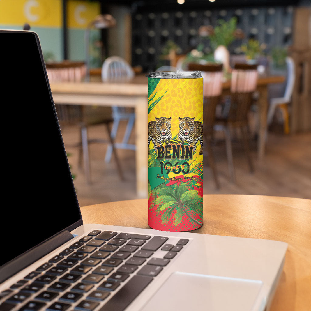 Personalised Benin August 1st 1960 Skinny Tumbler Happy Independence Day
