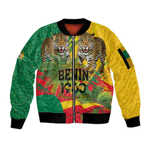 Personalised Benin August 1st 1960 Sleeve Zip Bomber Jacket Happy Independence Day