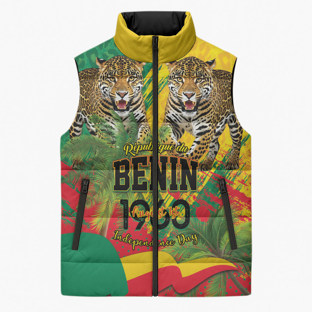Personalised Benin August 1st 1960 Sleeveless Puffer Jacket Happy Independence Day