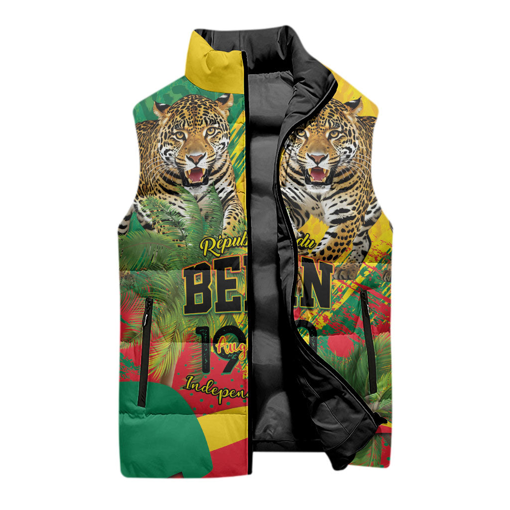 Personalised Benin August 1st 1960 Sleeveless Puffer Jacket Happy Independence Day