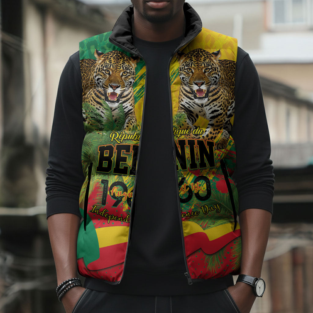 Personalised Benin August 1st 1960 Sleeveless Puffer Jacket Happy Independence Day