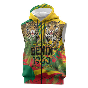 Personalised Benin August 1st 1960 Sleeveless Zip Hoodie Happy Independence Day