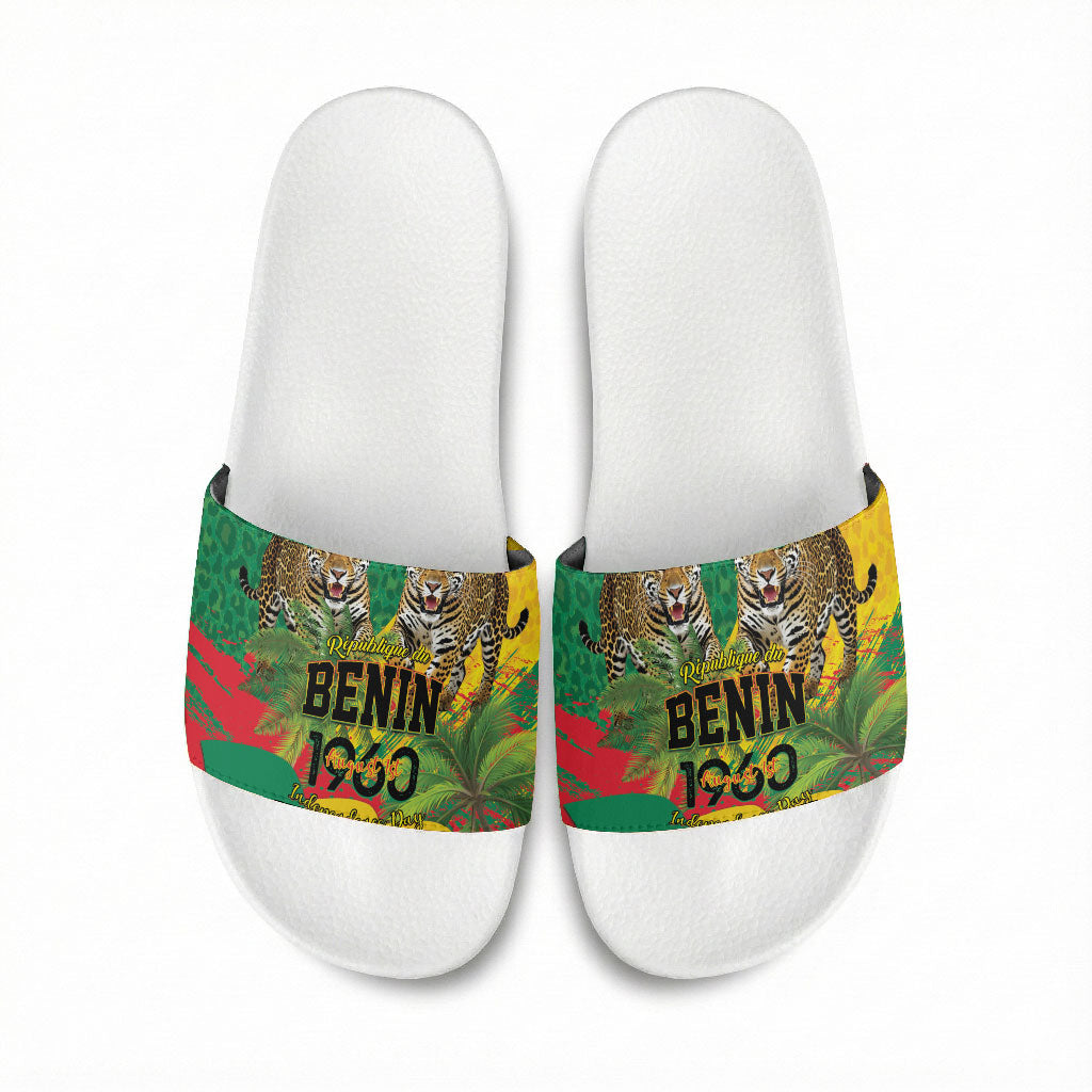 Benin August 1st 1960 Slide Sandals Happy Independence Day
