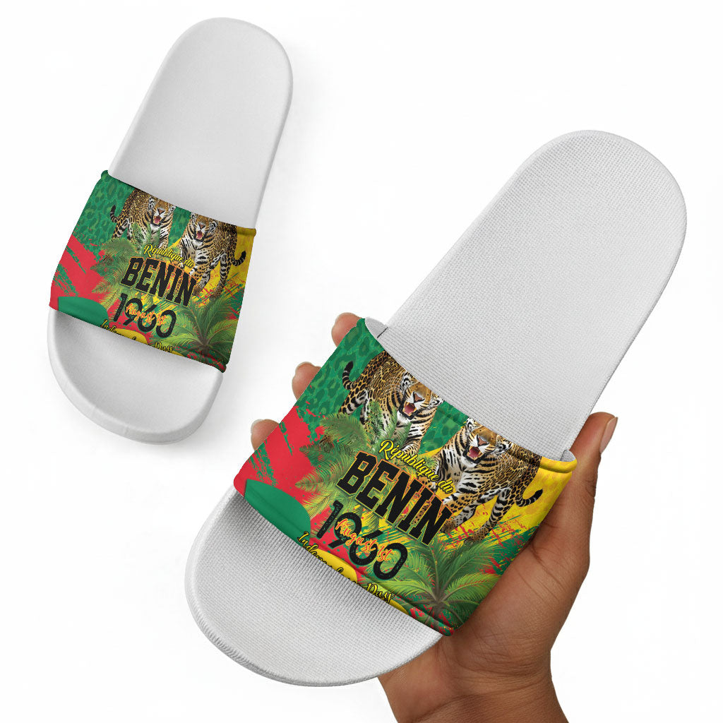 Benin August 1st 1960 Slide Sandals Happy Independence Day